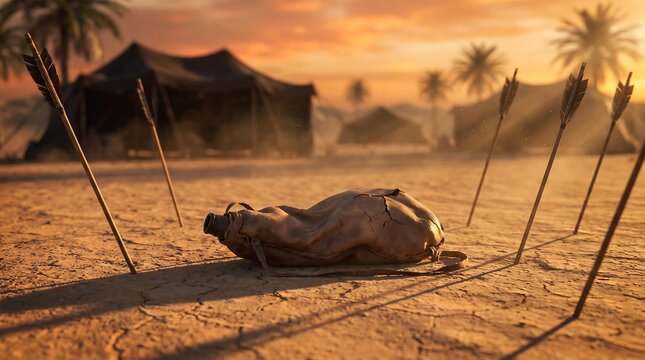 Water Skin and Arrows of Karbala last hope of water