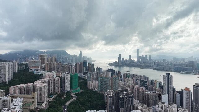 HONG KONG Victoria Harbour landscape. June 20 2026
