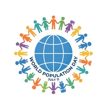 Global Population Growth and Diversity Illustration
