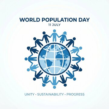 Global Population Growth and Diversity Illustration