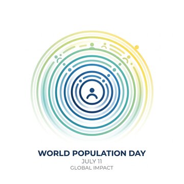 Global Population Growth and Diversity Illustration