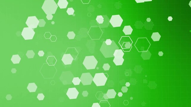 Abstract background with floating hexagon shapes and subtle grid pattern modern geometric design for technology animation