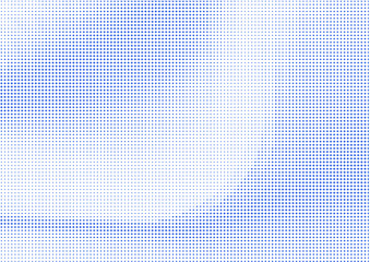 Fototapeta premium Abstract blue halftone pattern background with gradient dots, digital texture design element for modern graphic projects