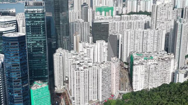 HONG KONG Dense residential skyscrapers. June 20 2026