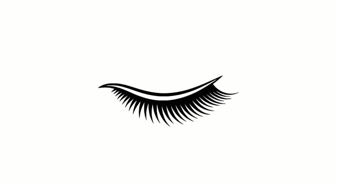 Beautiful long eyelashes icon