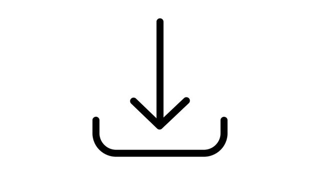 Download icon animation - Essential basic icon motion design