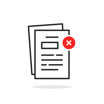 errors in concluding contract like doc icon
