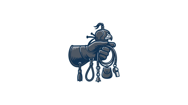 Black leather horse saddle equipment.