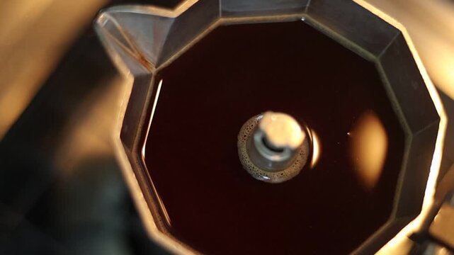 Coffee on a poka pot