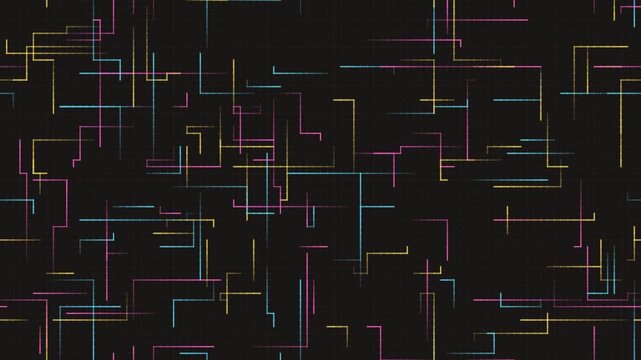 abstract cybernetic circuit grid routing 2d