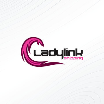 Ladylink Shipping Icon Design, Template desigm