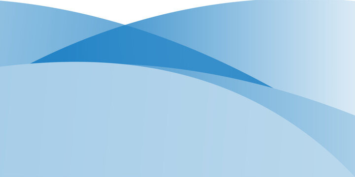 Abstract blue wave vector background with soft gradients. Minimalist dynamic layered design template for corporate banners.