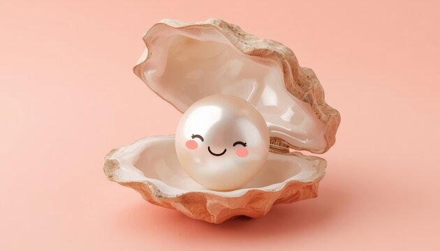 There is an egg in a shell with a face drawn on it