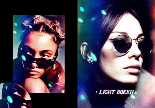 Light Bokeh Poster Effect For Poster And Social Media Design