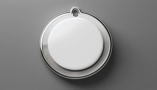 white blank pin button mockup round badge 3d metal circle promotional brooch mock up design with shadow clean tag top and bottom for campaign advertising member name label space frame