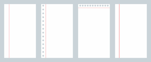paper notebook note line background with grid pad sheet school white memo reminder layout. Pattern page with graph and striped notebook style for study list diary and binder journal use. © kurnia