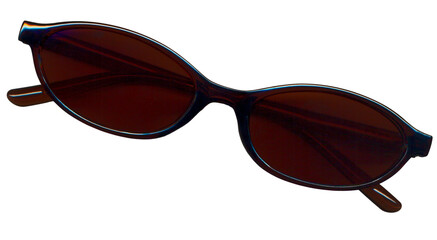 Stylish Vintage Oval Sunglasses for E-Commerce Product Catalog and Fashion Mockups, Isolated Transparent PNG © fo2ne