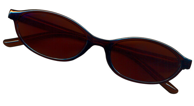 Stylish Vintage Oval Sunglasses for E-Commerce Product Catalog and Fashion Mockups, Isolated Transparent PNG