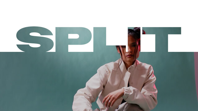 Split Text Transition Template