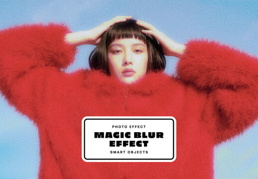 Magic Blur Photo Effect For Poster And Social Media Design