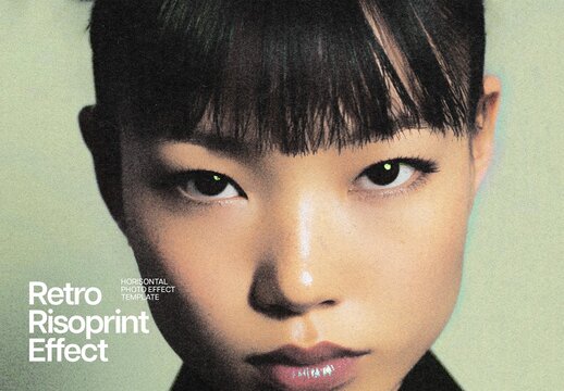 Risoprint Photo Effect For Poster And Print Design