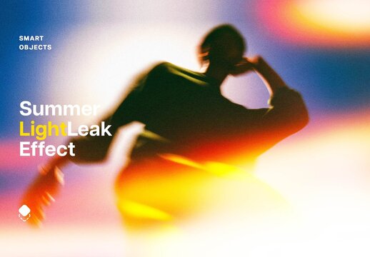 Summer Leak Light Photo Effect For Poster And Social Media Design