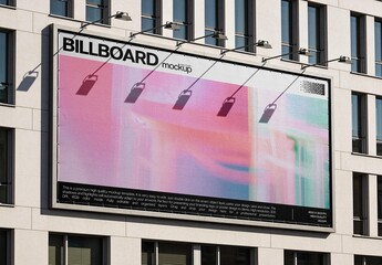 Street Billboard Mockup For Outdoor Advertising Design