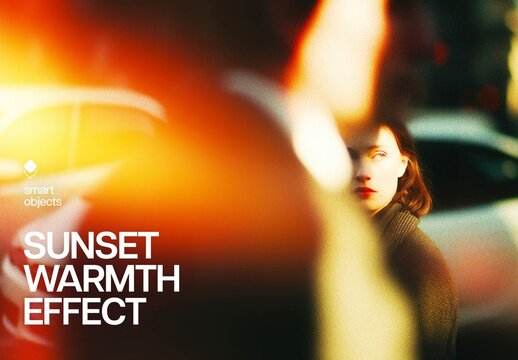 Sunset Warmth Photo Effect For Poster And Social Media Design