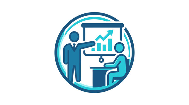 Businessman presenting data to colleague.