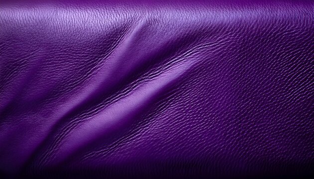 Deep Purple Premium Leather Texture With Fine Natural Grain Detail