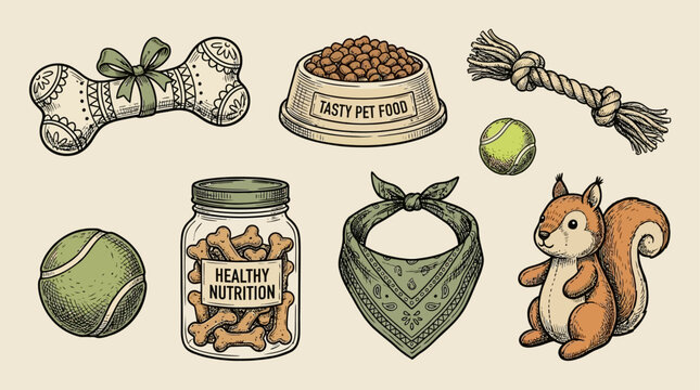 Delicious decorated nutritional animal bone treat for domestic pet health care and puppy playtime enrichment with healthy organic food ingredients for canine wellness and vitality in home.