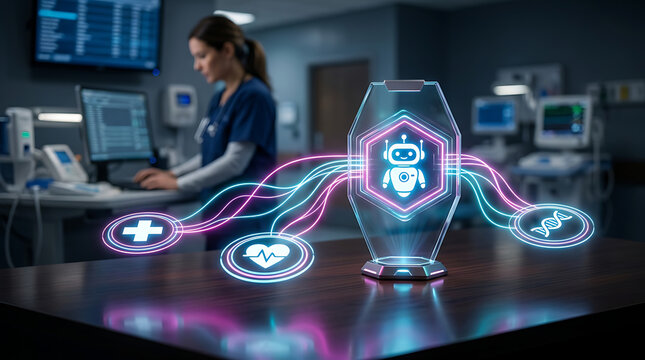 AI agent workflow streamlines medical data analysis in a modern hospital setting