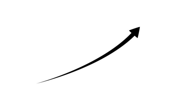 Minimalist black arrow pointing right motion animation loop black arrow animation right pointing arrow motion