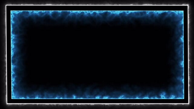Dynamic blue energy aura frame with glowing plasma light effect.