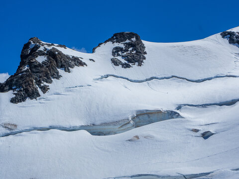Glacier on Meije Orientale in Ecrins National Park