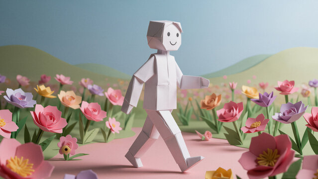 Origami Flower Field