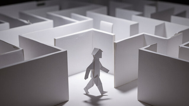 Origami Labyrinth Maze