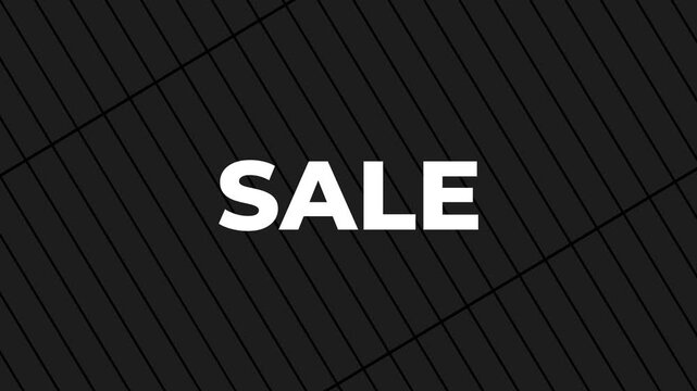 Sale shopping marketing product motion animation with tiles background