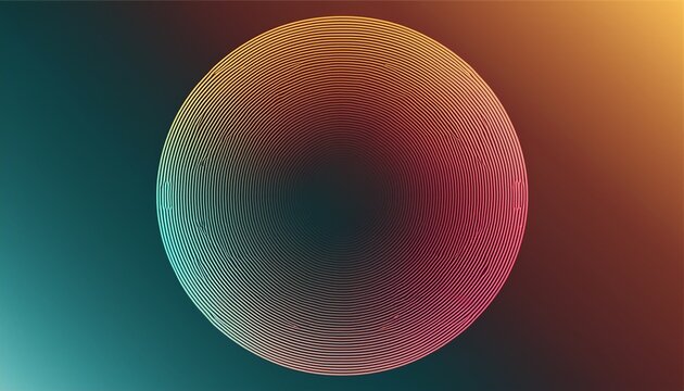 Circle Distortion With Gradient Color Shape Transition With Big Line Blur Ribbed Effect Vector Yk Abstract Reative Gradient Background With Glass Displacement Effect