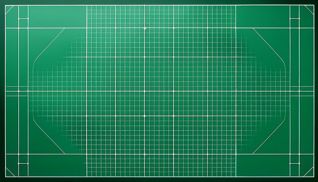 green self healing cutting mat with grid