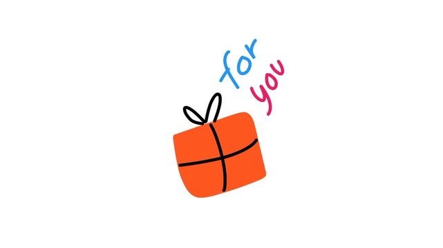 red gift box with ribbon