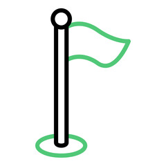 Football Corner Flag Icon © Efdaner Studio