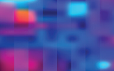 Obraz premium Lively abstract composition of glowing blurry vertical stripes in vivid blue purple pink and orange hues