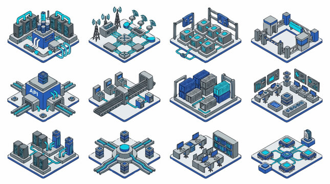 Isometric Technology Data Center Network Infrastructure Design.