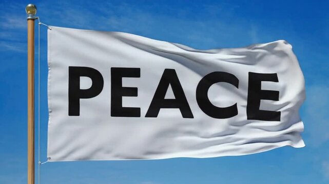 White flag of peace.