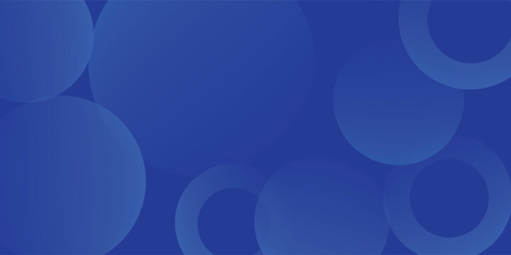 Blue gradient abstract circle shape background vector design