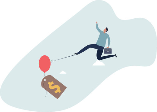 Reduce inflation by increase interest rate, FED or central bank monetary policy to cut or decrease inflation problem concept.life situation and activities.