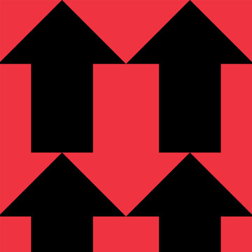 Business Growth and Decline Arrow Concept Background