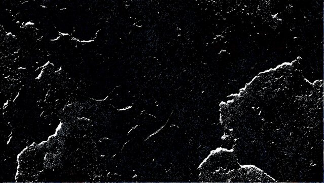 High contrast abstract texture featuring deep black surfaces with bright white rough edges creating a dramatic and moody artistic backdrop