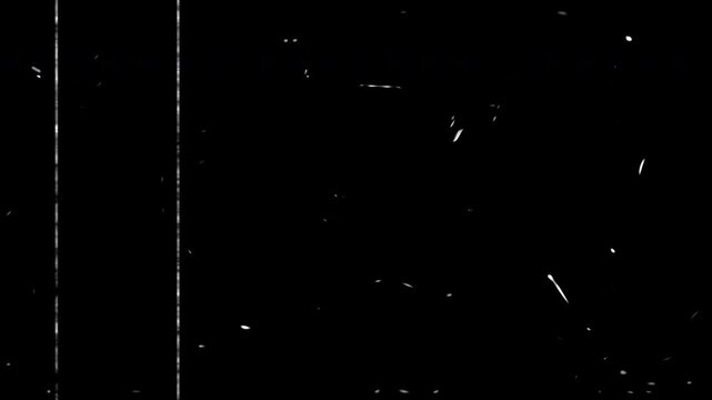 Retro Old VHS film tape defects, artifacts and noise overlay, retro effect, overlay footage. 4K Video